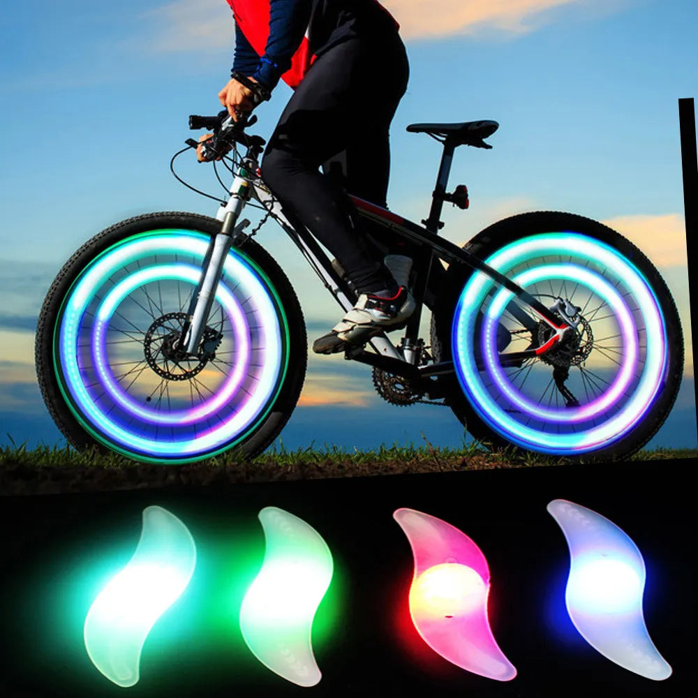 Plastic Bike Wheel Spoke Light Waterproof