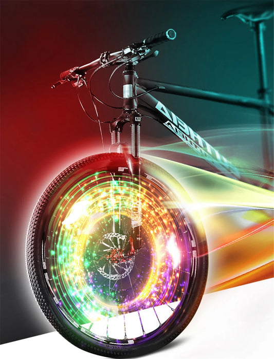 Plastic Bike Wheel Spoke Light Waterproof