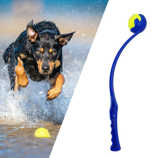 Dog Ball Thrower with ergonomic handle tennis ball thrower for exercise training outdoor