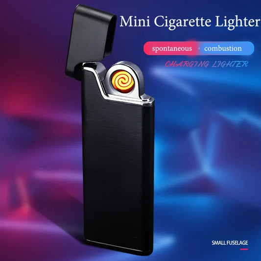 Lighter Metal Windproof Double-Sided Electric Cigarette Lighter